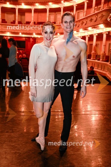  Ana Klašnja, balerina;  Lukas Zuschlag, baletnik, koreografLjubezen, premiera baleta v SNG Opera in balet Ljubljana