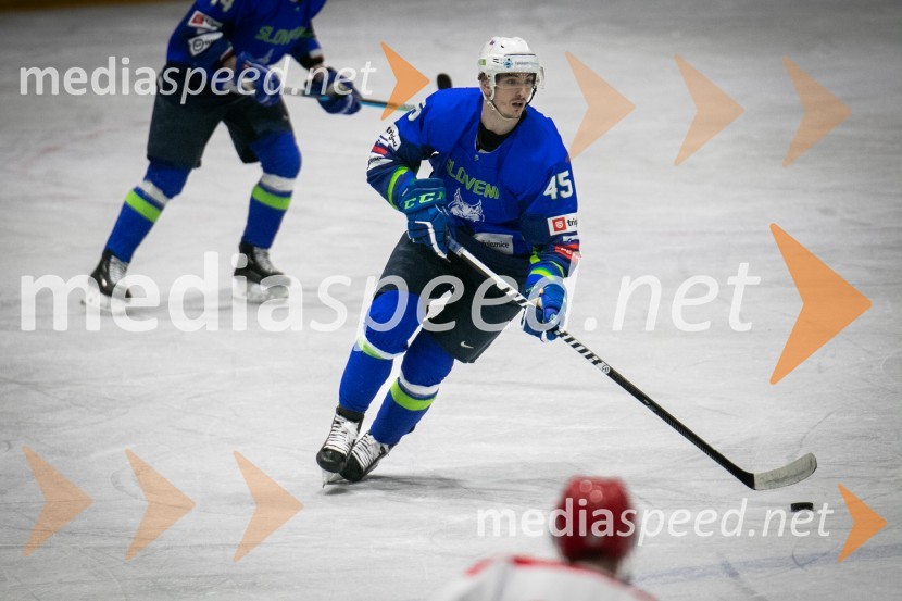  Luka Maver, hokejistHokejska tekma Slovenija - Poljska