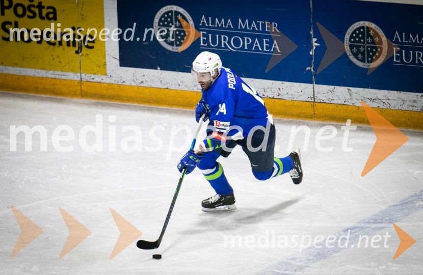  Matic Podlipnik, hokejistHokejska tekma Slovenija - Poljska