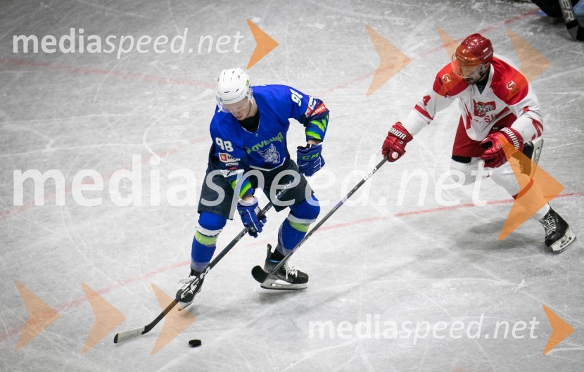  Ken Ograjenšek, hokejist;  ... Hokejska tekma Slovenija - Poljska