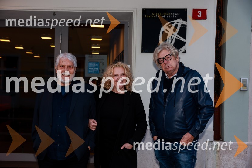  Boris Cavazza, igralec;  Katja Pegan,  direktorica in režiserka, Gledališče Koper Teatro Capodistria;  Damir Zlatar Frey, režiserSanja Valentin, premiera glasbeno - plesne komedije v Gledališču Koper