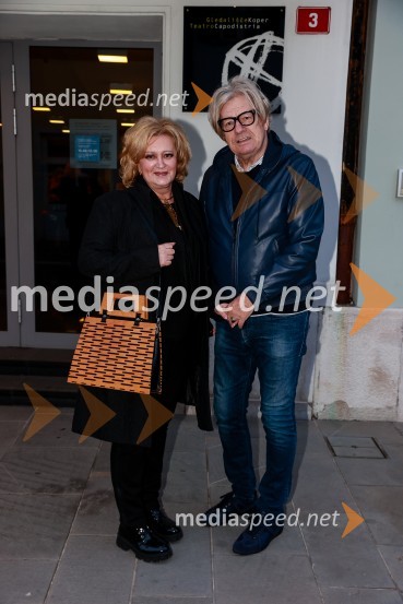  Ksenija Benedetti, nekdanja šefinja državnega protokola RS;  Damir Zlatar Frey, režiserSanja Valentin, premiera glasbeno - plesne komedije v Gledališču Koper