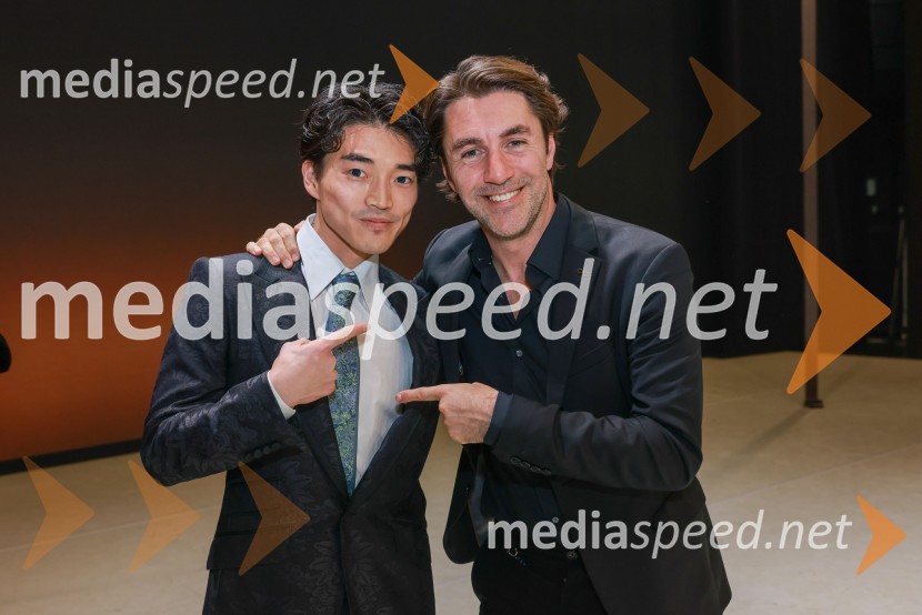  Yuya Omaki, baletni solist;  Edward Clug, umetniški direktor, Balet SNG MariborMYTH, RAIN DOGS, APERTURE, baletni triptih, premiera v SNG Maribor