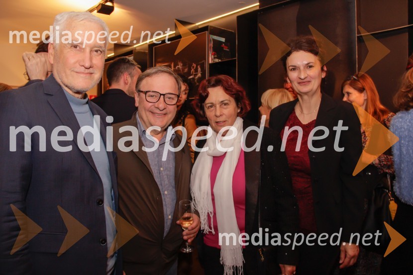 dr. Zvezdan Pirtošek, zdravnik;  Bojan Emeršič, igralec;  Štefanija L. Zlobec;  Ema Peruš, vodja abonmajev SNG Drama LjubljanaŠe vedno Alice, premiera drame v SNG Ljubljana