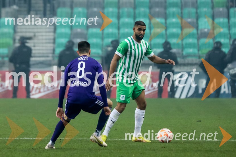  Marko Božić, nogometaš NK Maribor;  David de Senna Fernandes Sualehe, nogometaš, NK OlimpijaNogometni derbi Olimpija - Maribor