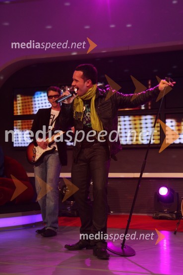 Skupina StereotipiRdeča preproga s Sebastianom, snemanje oddaje