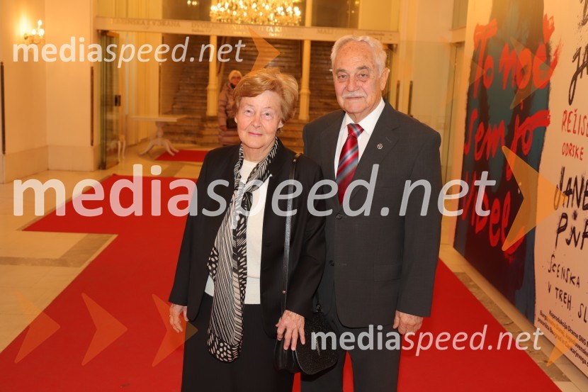  Alojzija Čas Moge;  Rudolf Moge, nekdanji politikDogodek v mestu Gogi, premiera drame v SNG Maribor