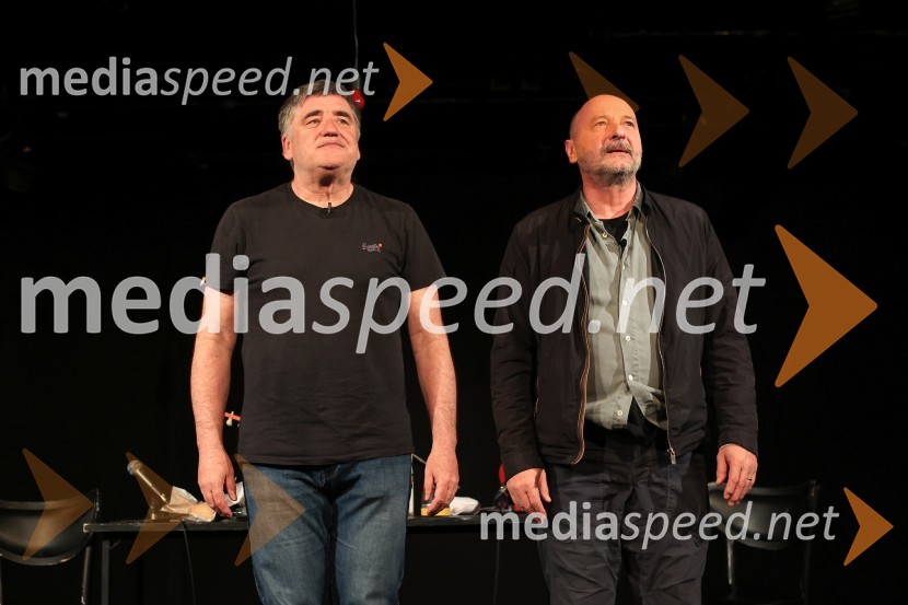  Marko Radmilovič, radijec, kolumnist, režiser;  Dario Varga, igralecTakorekoč: Žalujka + Amater, premiera Nova Pošta, SMG Ljubljana