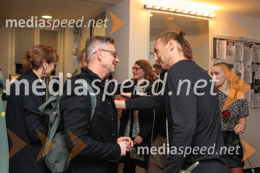  Tibor Mihelič Syed, direktor, Slovensko mladinsko gledališče;  Matej Recer, igralecLjudje, kraji in stvari, premiera v SMG Ljubljana