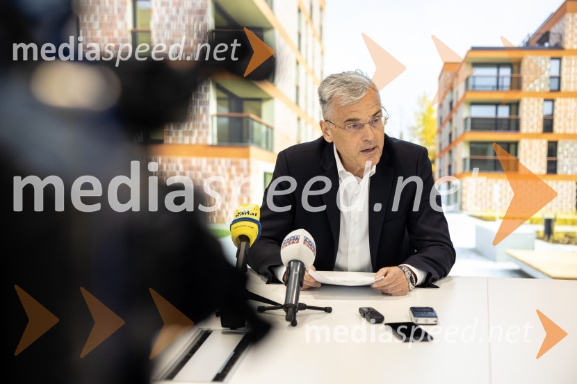 mag. Črtomir Remec, direktor Stanovanjskega sklada RSNovinarska konferenca, Stanovanjski sklad Republike Slovenije