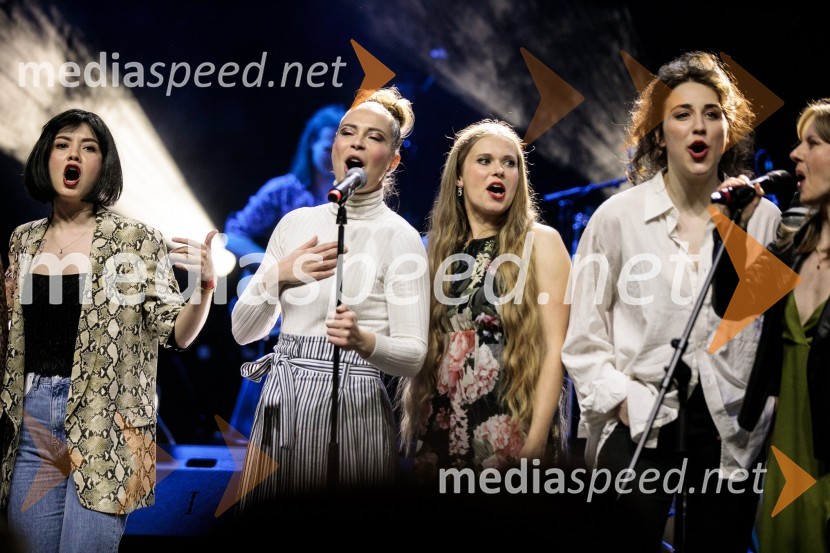  Lara Wolf Završnik, igralka;  Lea Cok, igralka;  Ana Pavlin, igralka;  Mojka Končar, AGRFTradicionalni koncert MGL&AGRFT v Kinu Šiška