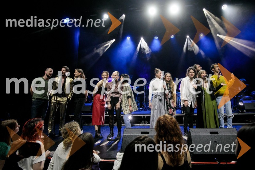  Jernej Gašperin, igralec;  Robert Korošec, igralec;   Filip Štepec, AGRFT;  Sara Gorše, igralka;  Mina Švajger, igralka;  Lara Wolf Završnik, igralka;  Lea Cok, igralka;  Ana Pavlin, igralka;  Mojka Končar, AGRF;  Gal  Oblak, igralec ;  Lena Hribar  Škrlec, igralka;  Voranc  Boh, igralecTradicionalni koncert MGL&AGRFT v Kinu Šiška