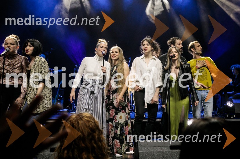  Mina Švajger, igralka;  Lara Wolf Završnik, igralka;  Lea Cok, igralka;  Ana Pavlin, igralka;  Mojka Končar, AGRF;  Gal  Oblak, igralec ;  Lena Hribar  Škrlec, igralka;  Voranc  Boh, igralecTradicionalni koncert MGL&AGRFT v Kinu Šiška