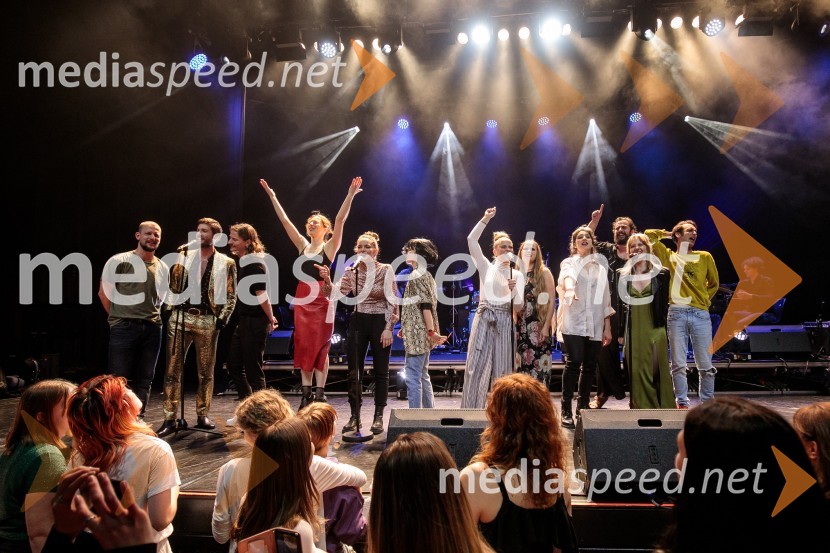  Jernej Gašperin, igralec;  Robert Korošec, igralec;   Filip Štepec, AGRFT;  Sara Gorše, igralka;  Mina Švajger, igralka;  Lara Wolf Završnik, igralka;  Lea Cok, igralka;  Ana Pavlin, igralka;  Mojka Končar, AGRF;  Gal  Oblak, igralec ;  Lena Hribar  Škrlec, igralka;  Voranc  Boh, igralecTradicionalni koncert MGL&AGRFT v Kinu Šiška