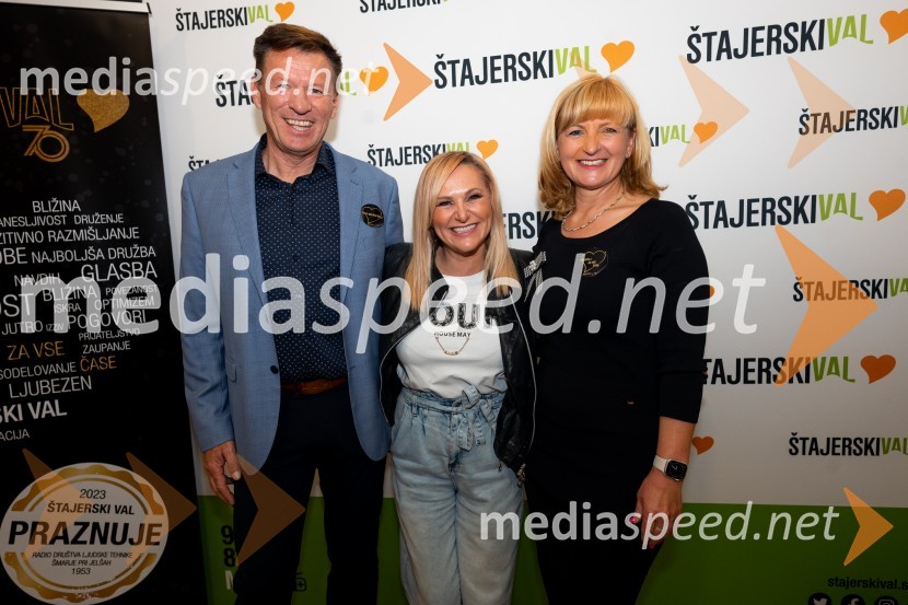  Roman  Moškotevc, direktor Radio Štajerski val;  Nuša Derenda, pevka;  ... Slavnostna akademija ob 70 – letnici Radia Štajerski val