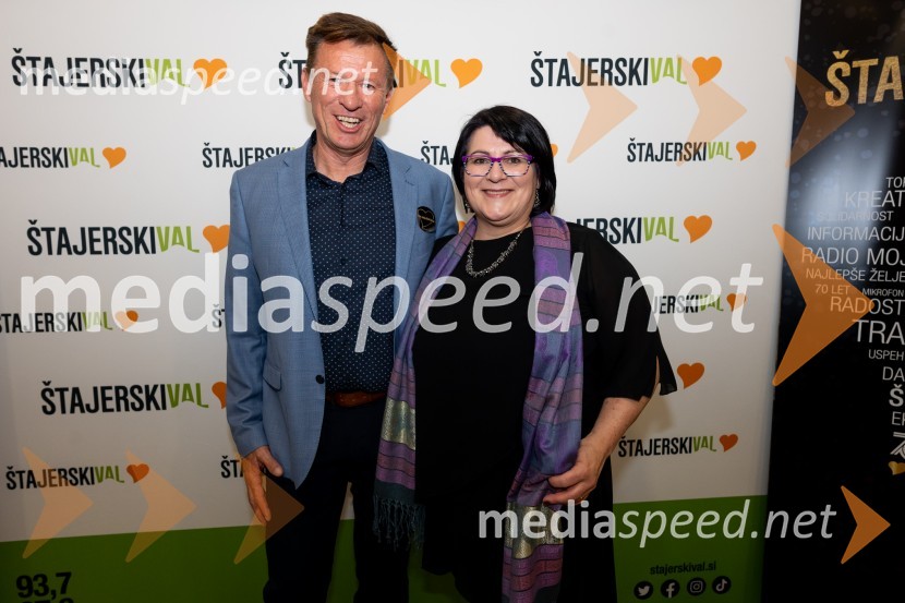  Roman  Moškotevc, direktor Radio Štajerski val;  Greta  Kokot Rajković, programska direktorica, Štajerski valSlavnostna akademija ob 70 – letnici Radia Štajerski val