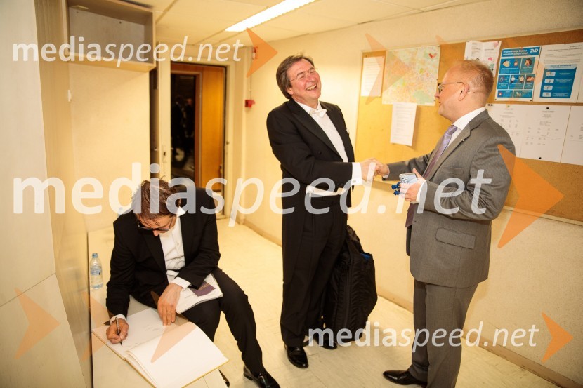  Christian Schmitt, organist;  Matthias Höfs, trobenta;  ... Kraljevi škotski nacionalni orkester, koncert v Cankarjevem domu