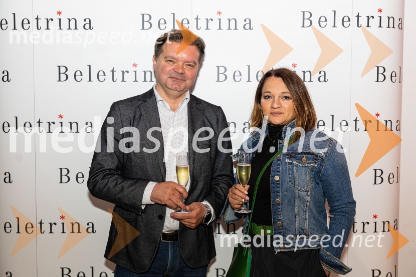 dr. Mirko Pečarič, dekan Fakultete za javno upravo; mag. Marjeta Pečarič, poslovna direktorica, Cankarjev domBeletrinino spomladansko druženje