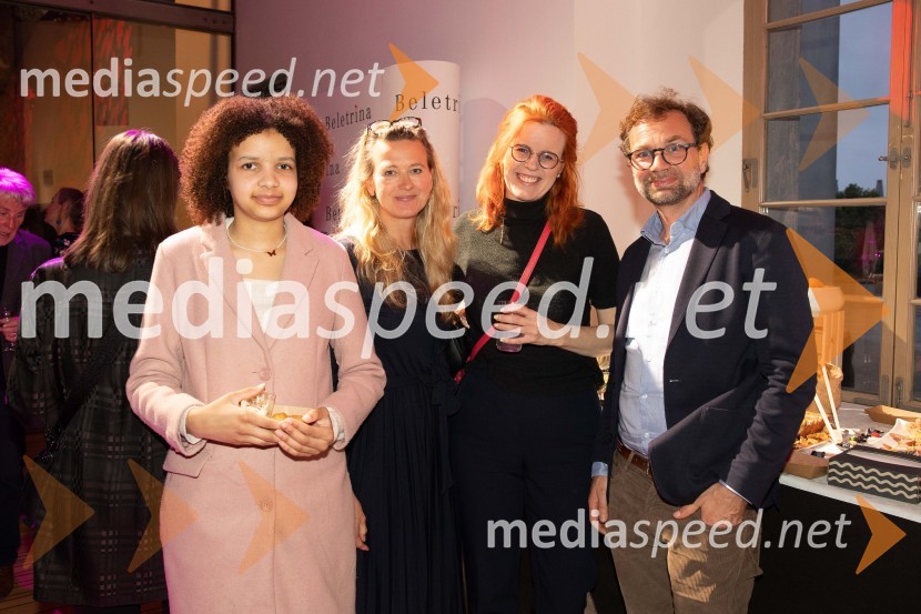  ... ;  ... ;  Gabriela Babnik, pisateljica;  Uroš Vajgl, državni sekretar MOPEBeletrinino spomladansko druženje