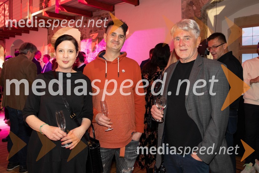  Nina Petek, avtorica ;  Arif Bitič;  Miro Petek, politikBeletrinino spomladansko druženje