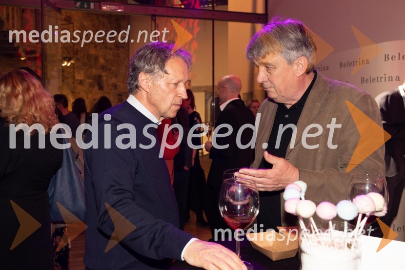  Viljem Leban, direktor NUK;  Jožef  Školč, Državni svetBeletrinino spomladansko druženje