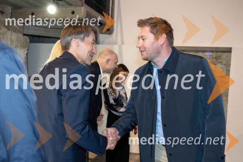  Aleš Šteger, programski vodja, Beletrina;  Luka Steiner, direktor Športne loterije SlovenijeBeletrinino spomladansko druženje