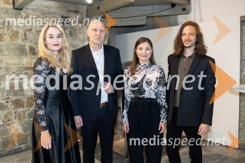  Maja Čander, kreativna direktorica in prokuristka, Kreativna baza;  Mitja Čander, direktor, Beletrina;   Alma  Čaušević Klemenčič, izvršna direktorica in prokuristka Beletrine;  Peter Baroš, svetovalec ministrice za kulturoBeletrinino spomladansko druženje