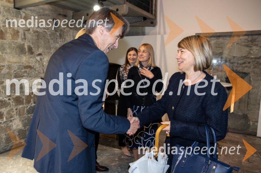  Aleš Šteger, programski vodja, Beletrina;  Alenka Jeraj, poslankaBeletrinino spomladansko druženje