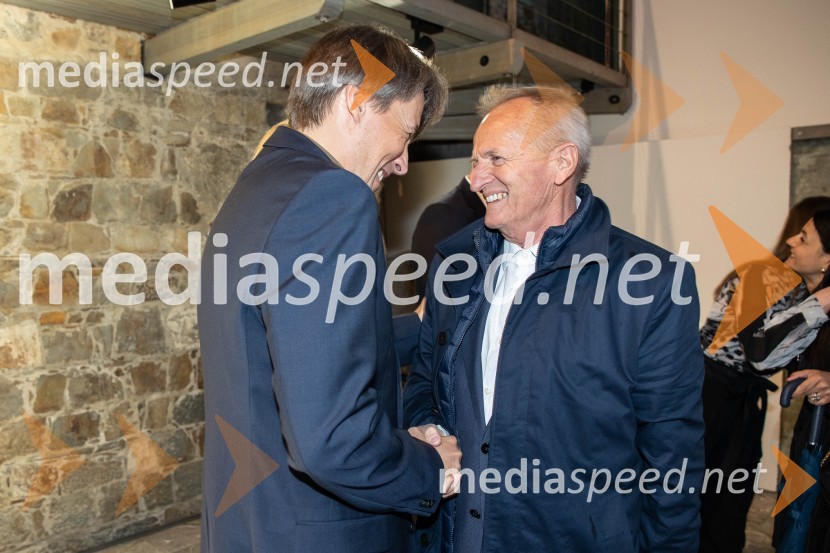  Aleš Šteger, programski vodja, Beletrina;  Rudi Zaman, direktor Založbe DidaktaBeletrinino spomladansko druženje