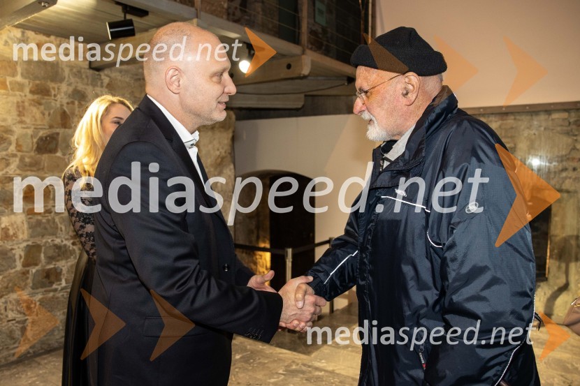  Mitja Čander, direktor, Beletrina;  Dušan Merc, predsednik Društva slovenskih pisateljevBeletrinino spomladansko druženje