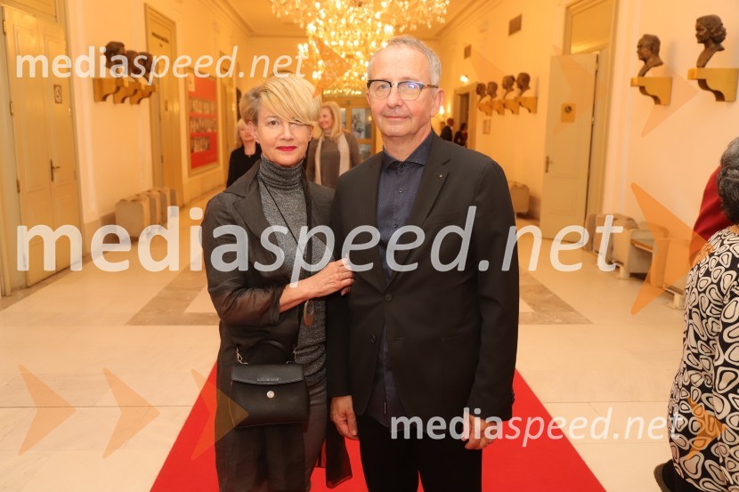 dr. Mateja Matjašič Friš;  dr. Darko Friš, dekan Filozofska fakulteta UMManon Lescaut s Sabino Cvilak, premiera Opere in Baleta SNG Maribor