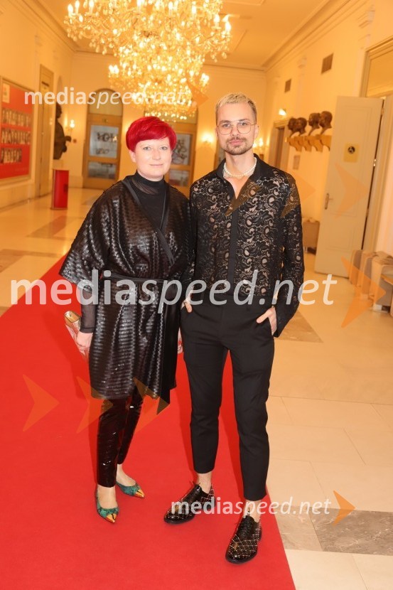  Valerija Grubelnik, Cvetličarna Grubelnik;  David Hojnik, modni oblikovalec DH fashionManon Lescaut s Sabino Cvilak, premiera Opere in Baleta SNG Maribor