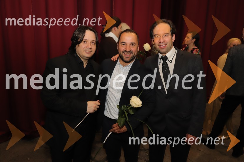  Gabriel Bebeselea, dirigent;  Tim Ribič, SNG Maribor;  Simon Krečič, umetniški direktor Opere SNG MariborManon Lescaut s Sabino Cvilak, premiera Opere in Baleta SNG Maribor