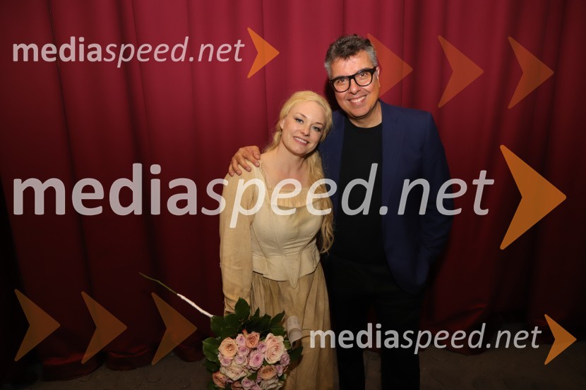  Sabina  Cvilak, operna pevka;  Pier Francesco  Maestrini, režiserManon Lescaut s Sabino Cvilak, premiera Opere in Baleta SNG Maribor