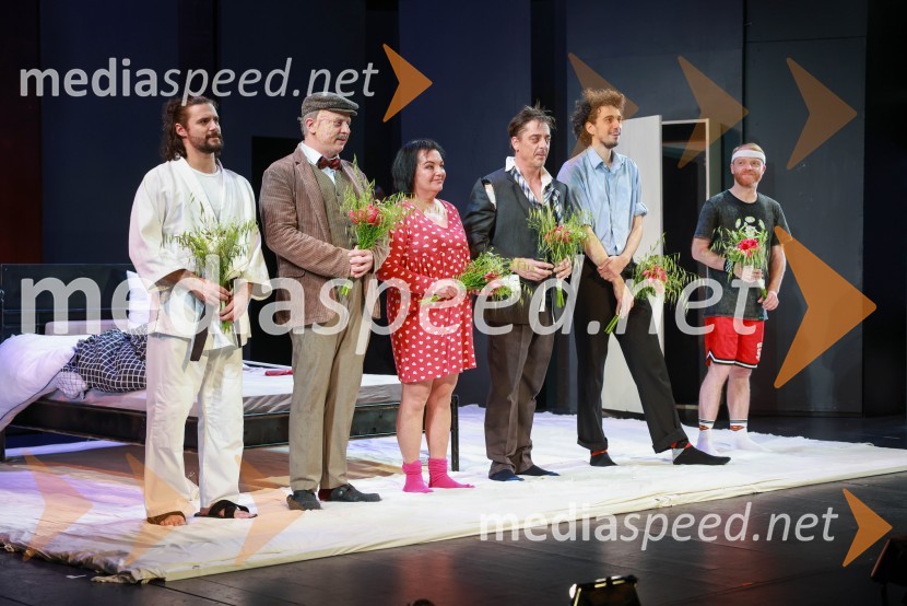  Blaž Popovski, igralec;  Luka Cimprič, igralec;  Mojca Partljič, igralka;  Igor Štamulak, igralec;  Mak  Tepšić, igralec;  Rok  Matek, igralecNi tako slabo kot zgleda, premiera