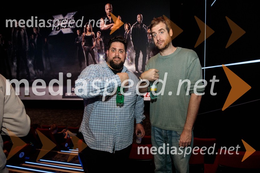  Boštjan Gorenc - Pižama, pisatelj, prevajalec, stand up komik;  Anže TomičEkskluzivna premiera filma Hitri in drzni X, Cineplexx