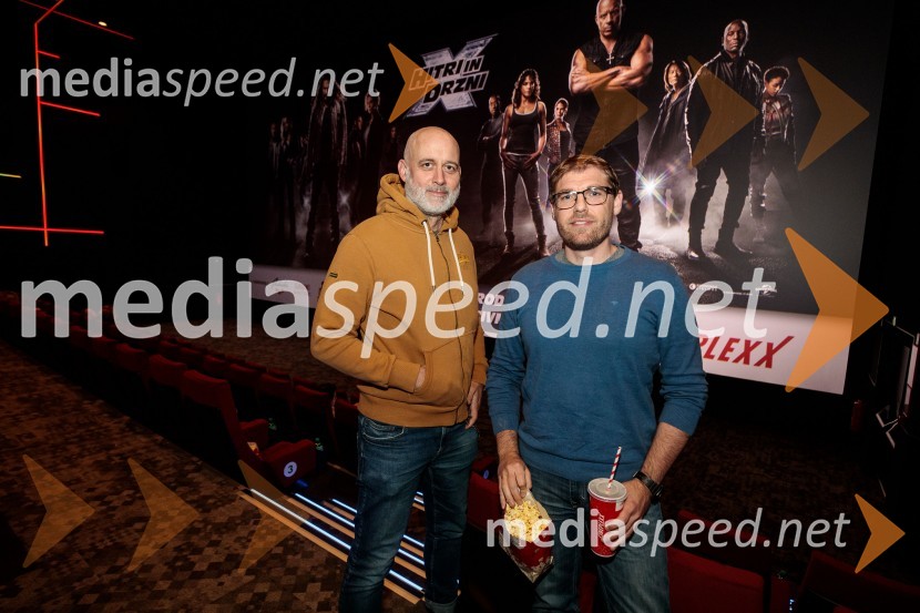  Aleš Bravničar, fotograf;  Andraž  BlaznikEkskluzivna premiera filma Hitri in drzni X, Cineplexx