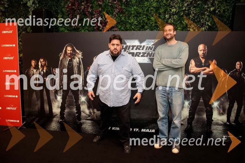  Boštjan Gorenc - Pižama, pisatelj, prevajalec, stand up komik;  Anže TomičEkskluzivna premiera filma Hitri in drzni X, Cineplexx