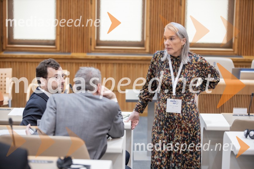  Vaclav Nekvapil, predsednik češkega združenja lobistov APA;  Maria Rosa Rotondo, predsednica, PACEMednarodni PACE dogodek v soorganizaciji Združenja za zakonito lobiranje