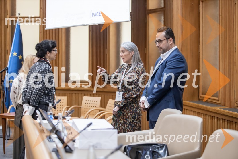  dr. Jerca  Legan, antropologinja, strokovna svetovalka za strateško komuniciranje;  Maria Rosa Rotondo, predsednica, PACE;  Mihael Cigler, mednarodni registrirani lobist in predsednik združenja lobistov, direktor mednarodnega podjetja MC Public Affairs v LondonuMednarodni PACE dogodek v soorganizaciji Združenja za zakonito lobiranje