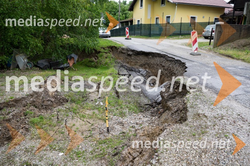Katastrofalne posledice obilnega deževja v Šentilju