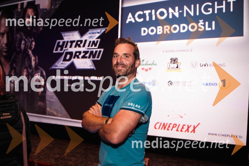  Iztok Gustinčič, radijski voditelj, glasbenikAction night s premiero filma Hitri in drzni X, Cineplexx Ljubljana