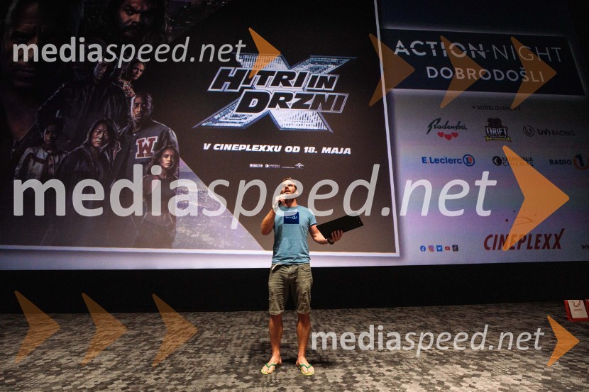  Iztok Gustinčič, radijski voditelj, glasbenikAction night s premiero filma Hitri in drzni X, Cineplexx Ljubljana