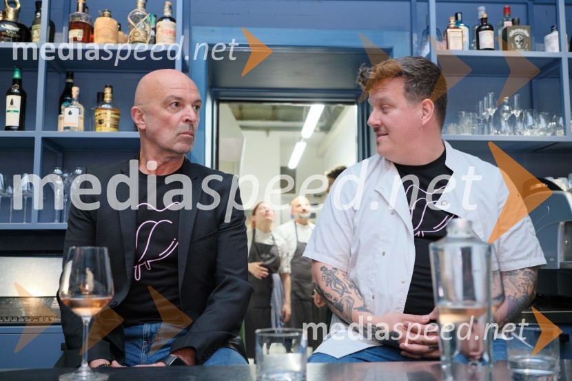  Matjaž Ivanc, podjetnik, solastnik, AFTR;  Jorg Zupan, solastnik, AFTRAFTR, otvoritev nove sodobne restavracije Jorga Zupana in Matjaža Ivanca