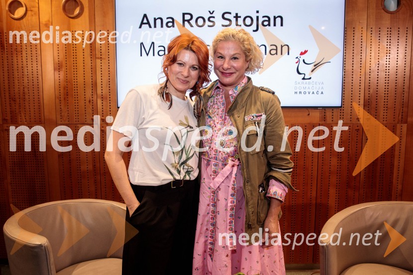  Marjana Grčman, voditeljica;  Ana Roš Stojan, kuharska mojstrica in najboljša chefinja na svetu po izboru akademije The World's 50 Best Restaurants ter direktorica Hiše FrankoAna Roš Stojan v skednju Škrabčeve domačije