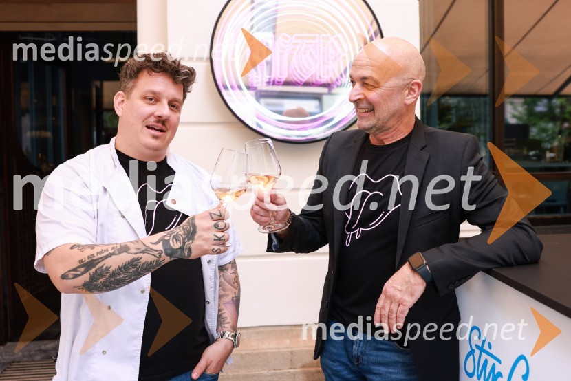  Jorg Zupan, solastnik, AFTR;  Matjaž Ivanc, podjetnik, solastnik, AFTRAFTR, otvoritev nove sodobne restavracije Jorga Zupana in Matjaža Ivanca