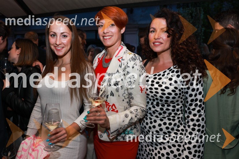  Leonela Domitrovič;  Erika Velušček, podjetnica, M4LINE;  Jelena VidovićAFTR, otvoritev nove sodobne restavracije Jorga Zupana in Matjaža Ivanca