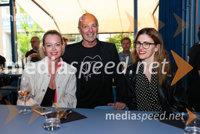  Ana Savšek;  Matjaž Ivanc, podjetnik, solastnik, AFTR;  Tina  Lamovšek, urednica, Radio PrviAFTR, otvoritev nove sodobne restavracije Jorga Zupana in Matjaža Ivanca