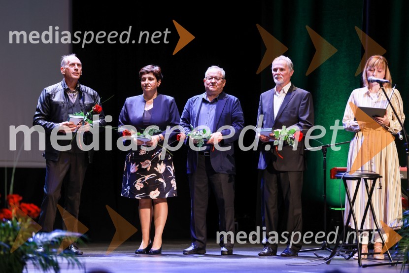 dr. Bernard Rajh, dobitnik Spominske plakete;  Jasna Šteger, dobitnica Spominske plakete;  Marjan Klančnik, dobitnik Spominske plakete;  Davor Martinjak, dobitnik spominske plakete;  Mirjana Jesenek Mori, predsednica KD Pavza, Selnica ob DraviPrireditev ob občinskem prazniku Občine Selnica ob Dravi