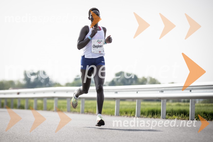  Rabecca Chepkwemoi, 1. mesto, polmaraton ženske skupno, 41. Maraton treh src41. Maraton treh src